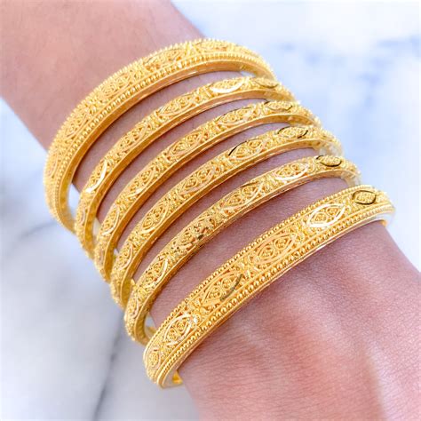 Refined Gold Bangles Andaaz Jewelers