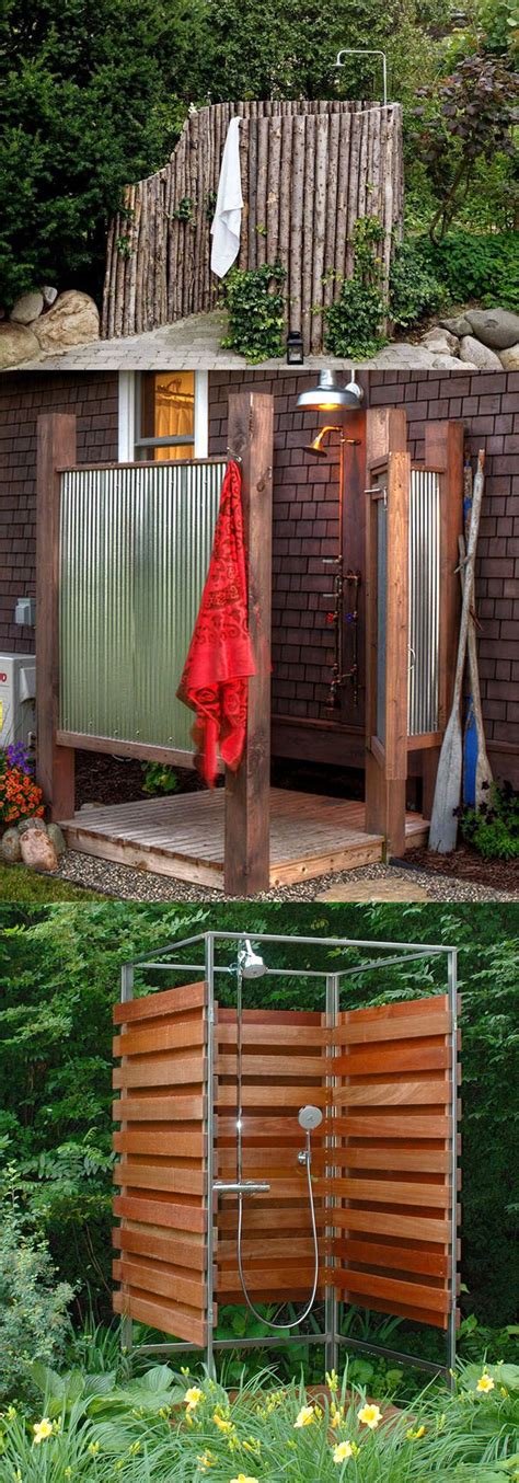 Inspiring Diy Ideas 32 Inspiring Diy Outdoor Showers Lots Of Ideas On How To Build Enclosures