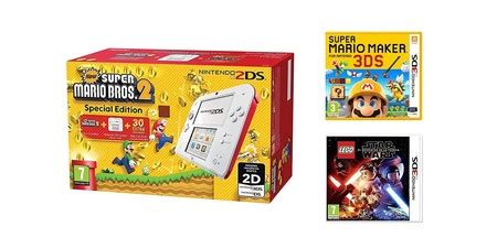 ¡juegos para las consolas de nintendo! Ofertón en Nintendo 2DS con 2 juegos y 3x2 en juegos de Nintendo para la 3DS en el Prime Day