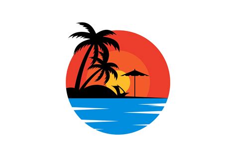 Beach Logo Graphic By Skyacegraphic0220 · Creative Fabrica