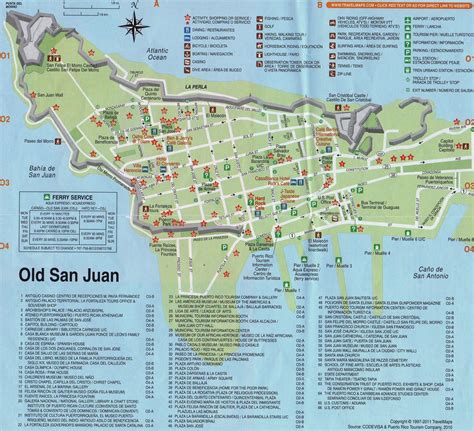 Old Town San Juan Puerto Rico Map Funkysingl