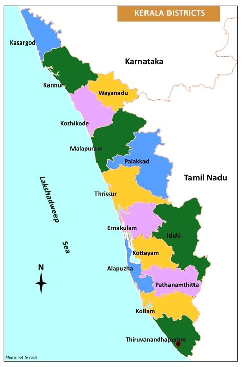 Political map of state of tamil nadu, india and indian areas south. Kerala Map-Download Free Kerala Map In Pdf - Infoandopinion