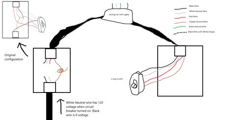 Ceiling fans with light wiring diagram for 2 wiring. 3 way switch doesn't work with ceiling fan - Home ...