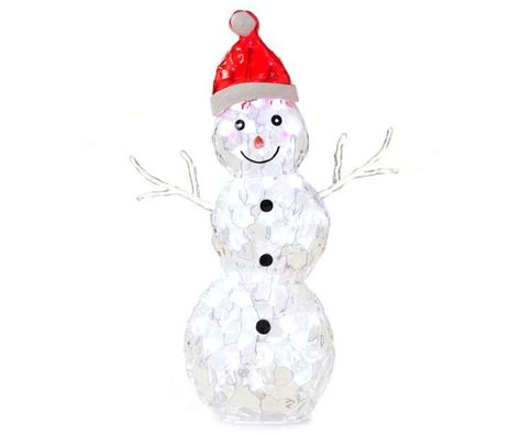 Winter Wonder Lane Light Up Led Ice Snowman 30 Outdoor Holiday