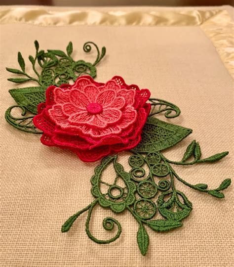 Free Standing Lace Flower Machine Embroidery Designs In The Etsy