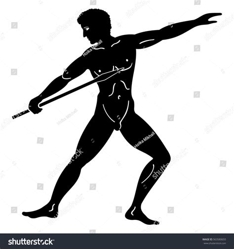 「greek style drawing naked men throwing」のベクター画像素材（ロイヤリティフリー） 563580655 shutterstock