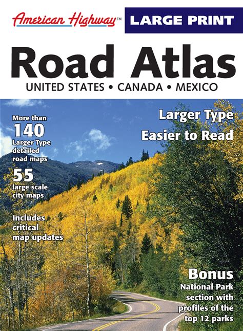 American Highway Large Print Road Atlas