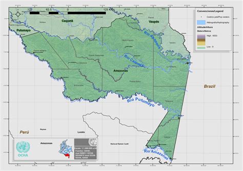 Physical Map Of Amazonas Full Size Ex