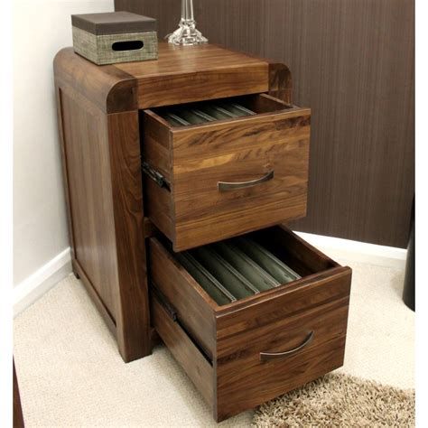 Rolling file cabinet is, and many note that it's an ideal storage solution for smaller spaces, since it doesn't take up as much room as a vertical file. Shiro filing cabinet small two drawer solid walnut dark ...