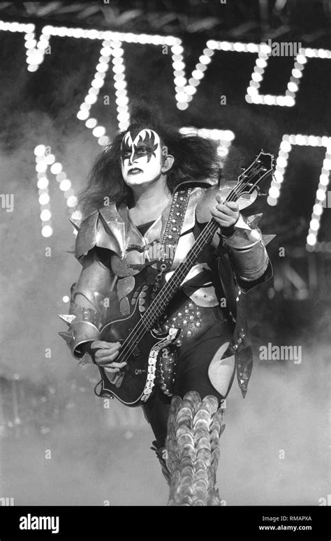 Bassist Vocalist And Actor Gene Simmons Of The Rock Band Kiss Is