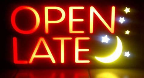 open late neon sign | QVCC