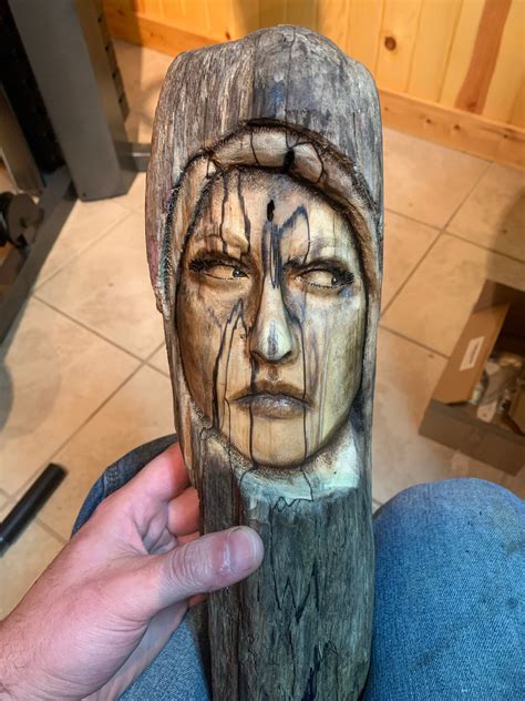 Reserved For Dana Wood Carving Witch Lady Hand Carved Wood Art By