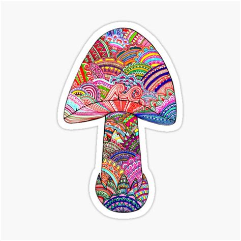 Paper And Party Supplies Magic Rainbow Fairy Sticker On Mushroom Vintage