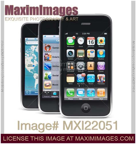 Stock Photo Apple Iphone 3gs 3g Smartphones Maximimages Image