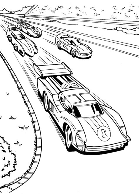 A race car is a type of car that is specifically designed and made for racing. Hot Wheels Race Car Coloring Pages - Get Coloring Pages