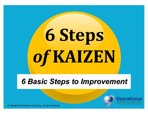 Basic Steps Of Kaizen