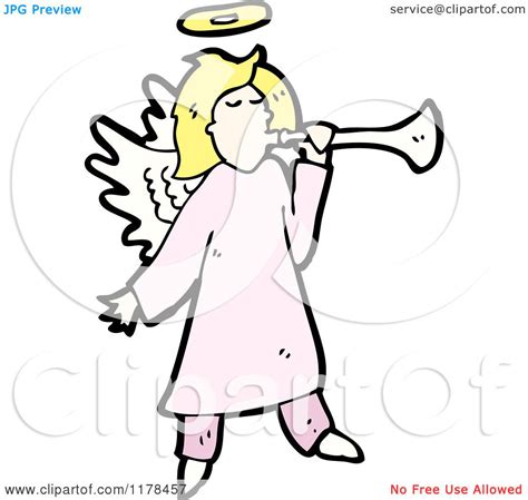Cartoon Of An Angel Royalty Free Vector Illustration By