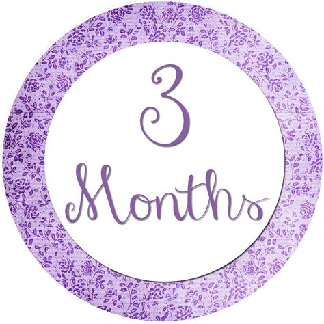 All Four Love Diy Month To Month Stickers
