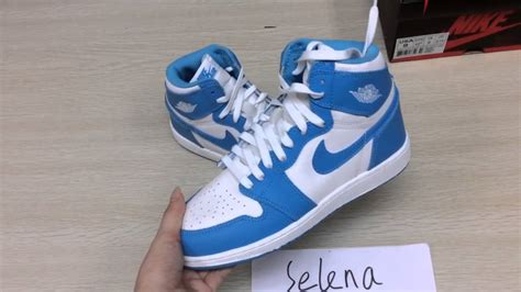 Air Jordan 1 UNC "University Carolina" pantone blue GS - YouTube