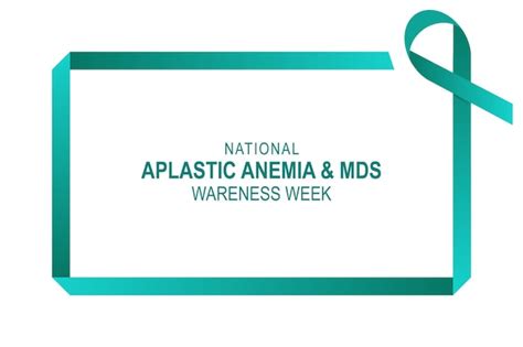 Premium Vector National Aplastic Anemia And Mds Awareness Week Background