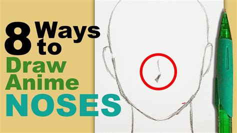 How To Draw 8 Different Noses Anime Manga Style Youtube