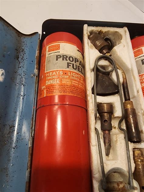 Vtg Bernz O Matic Propane Master Torch Kit W Blue Metal Case Ebay