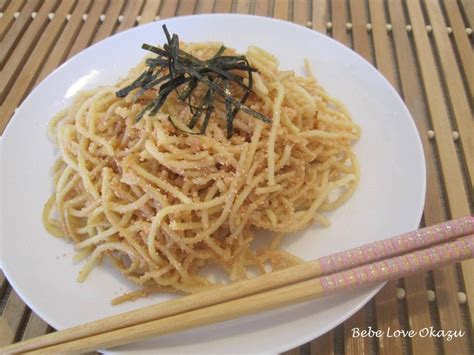 karashi mentaiko spaghetti spicy cod roe pasta recipe easy japanese recipes pre cooked