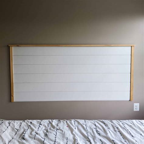 How To Make An Easy Shiplap Headboard Mills Manned