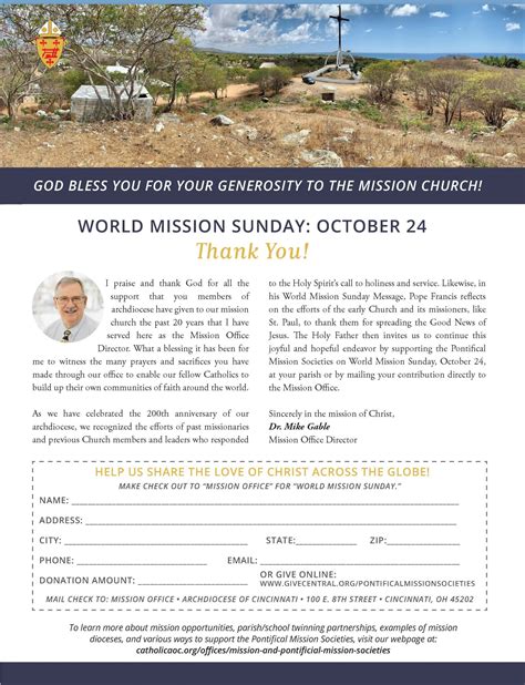 World Mission Sunday October 24 Catholic Telegraph