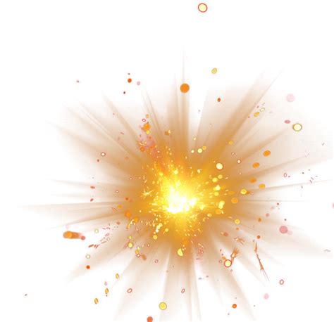 Light Computer File Gold Explosion Png Download 650629 Free
