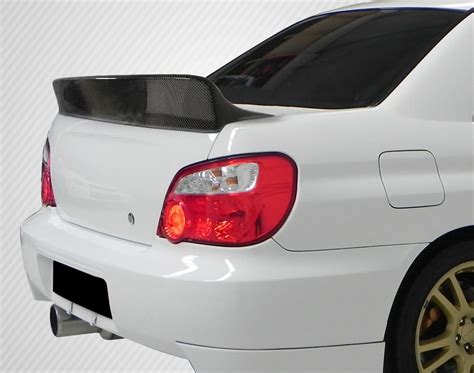 Carbon Fiber Wing Spoiler Body Kit For 2002 Subaru Impreza 4dr 2002
