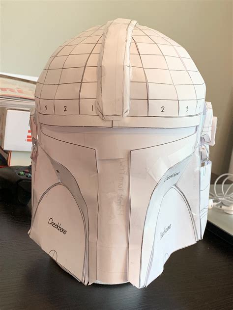 Check out our mandalorian helmet selection for the very best in unique or custom, handmade pieces from our costume hats & headpieces shops. Diy Mandalorian Helmet Template | helmet