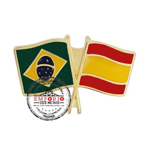 Acompanhe o resultado em tempo real. Pin Brasil x Espanha (1000) - Pins Bandeiras Cruzadas ...
