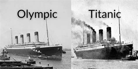 Rms Titanic Vs Rms Olympic Titanic Titanic Ship Titanic History