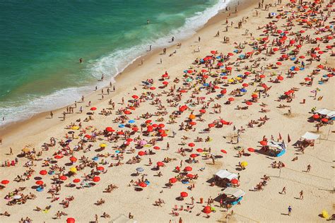 Aerial View Of Leblon Beach In Rio De Photograph By Gonzalo Azumendi