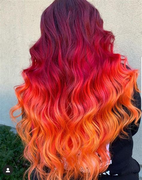 Pin By Brooke Frazier On Hair Hair Color Red Ombre Red Orange Hair Hair Color Shades