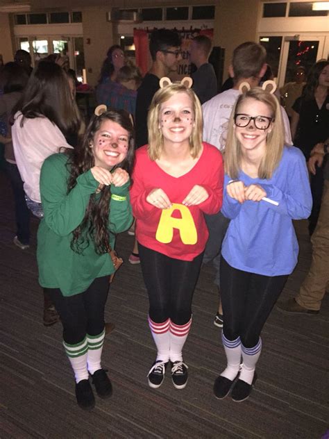 Diy Alvin And The Chipmunks Group Costume 3 People Costumes Duo