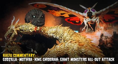Godzilla Mothra And King Ghidorah Giant Monsters All Out Attack Poster