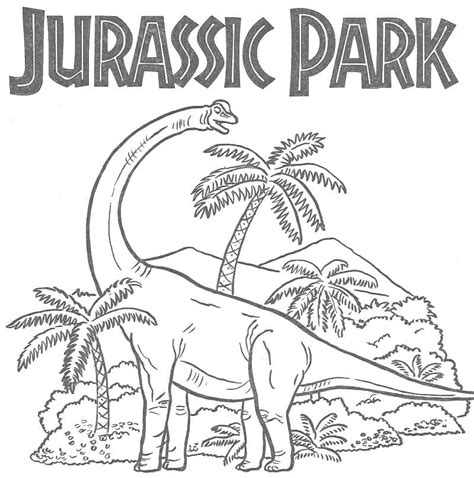 Coloriage Jurassic Park à imprimer sur ColoriageEnfant