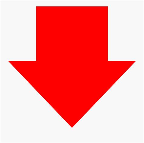 Red Down Arrow Png Red Arrow Down Png Free Transparent Clipart