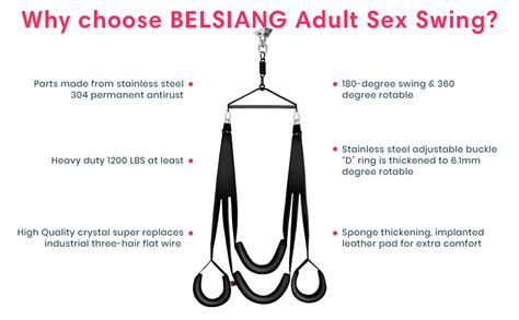 Belsiang Adult Sex Swing And 360 Degree Spinning Indoor
