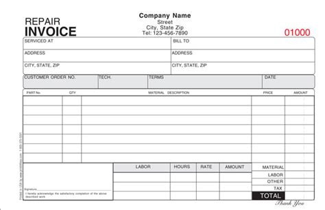Service & work orders, estimates of repair, proposals, service agreements, contracts, warr. Repair Invoice Template | invoice example