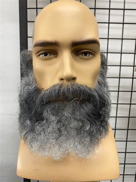 Realistic Fake Beard And Moustache Set Human Hair Hand Etsy In 2023 Realistic Fake Beard