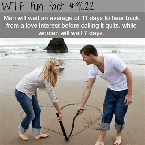 How Long Men Will Wait Before Quitting A Love Fun Facts Wtf Fun Facts Weird Facts