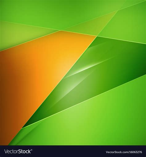 Abstract Background Green And Orange Background Vector Image