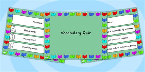 Vocabulary Powerpoint Quiz