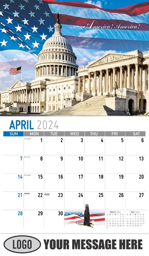 2024 Promotional Calendar America The Beautiful Us Patriotism Calendar