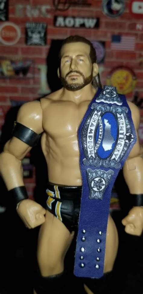 Custom Ovw Kentucky Championship Belt For Wrestling Figures Etsy