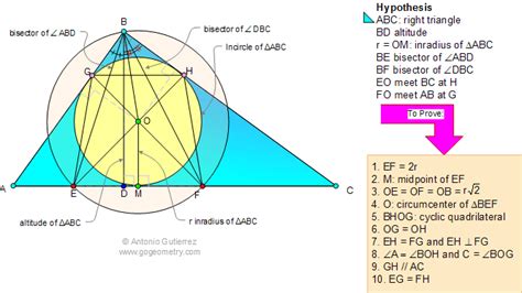 Geometry Problem 29 Right Triangle Incircles Incenter Geometry Help