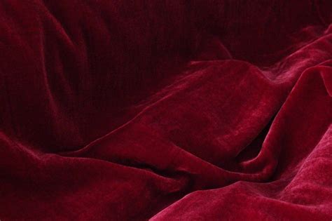 Dark Red High Fashion Silk Velvet Upholstery Apparel Fabric